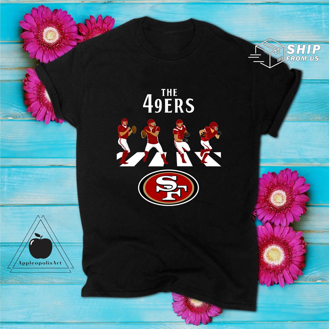 San Francisco American Football Team T Shirt 49ers Football | Etsy