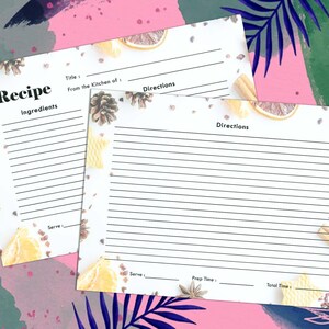 Christmas Recipe Card Printable PDF - Etsy