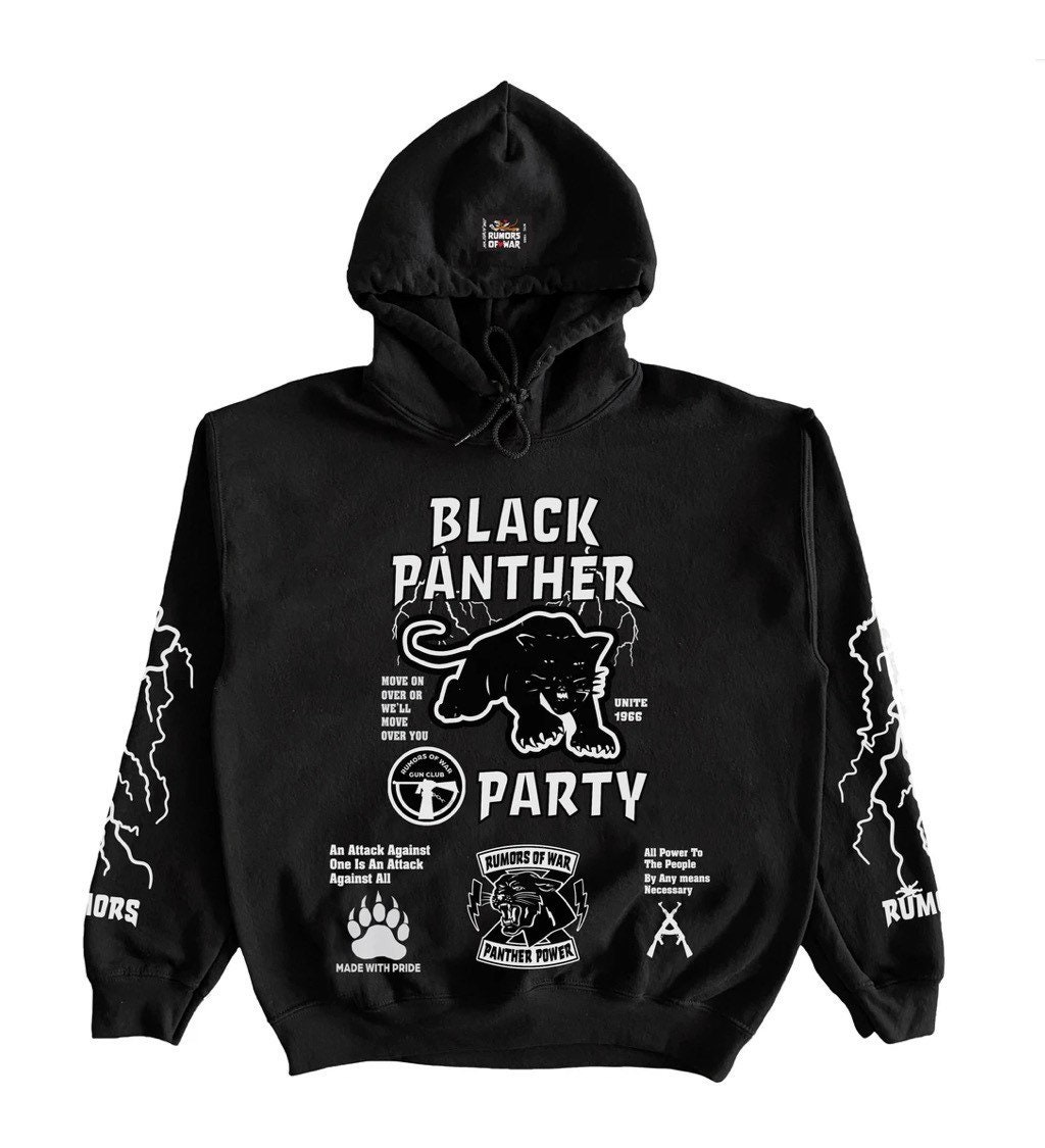 Black Panther Party Hoody - Etsy UK