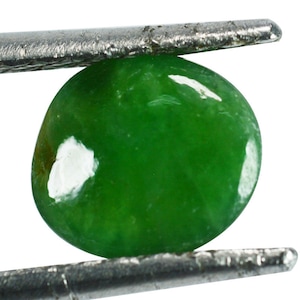 UNTREATED~ 1.70 Cts Natural Green Burmese Jade ~Stunning Quality~