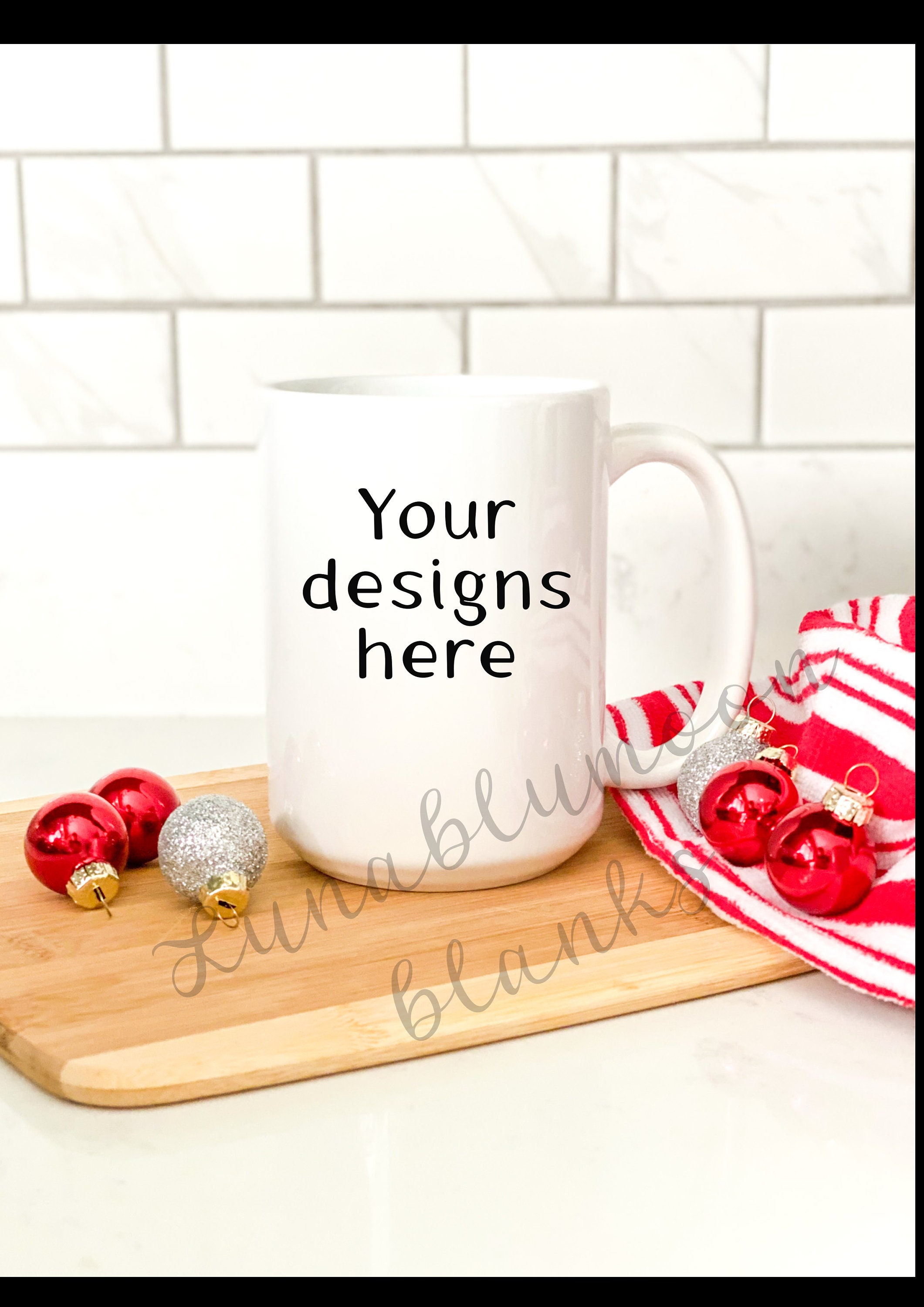Download 15oz Mug Mock Up HolidayRed | Etsy