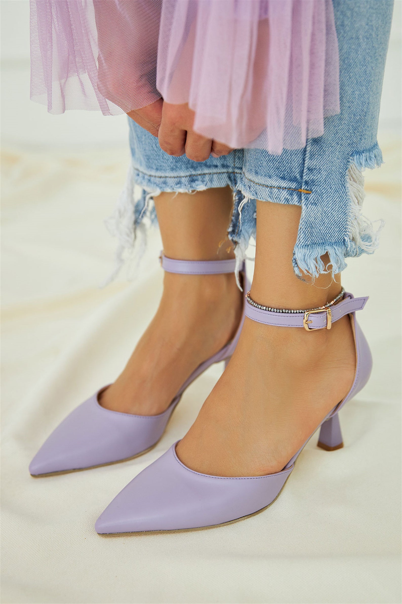 lilac heels wide fit