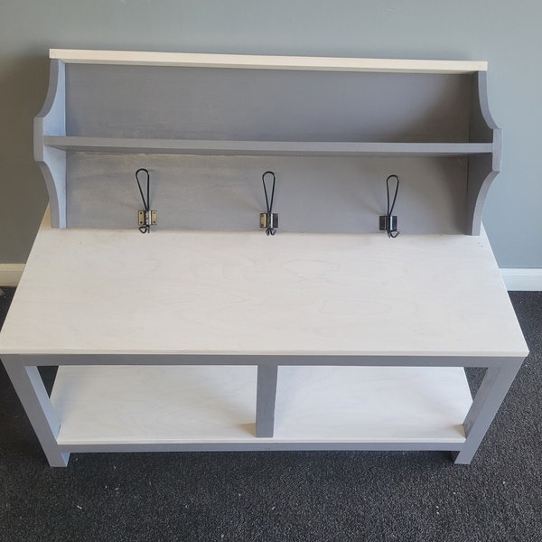 Hall Tree With Bench and Storage - Etsy