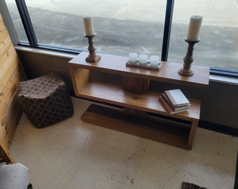 Custom S-shaped Entryway Console Table