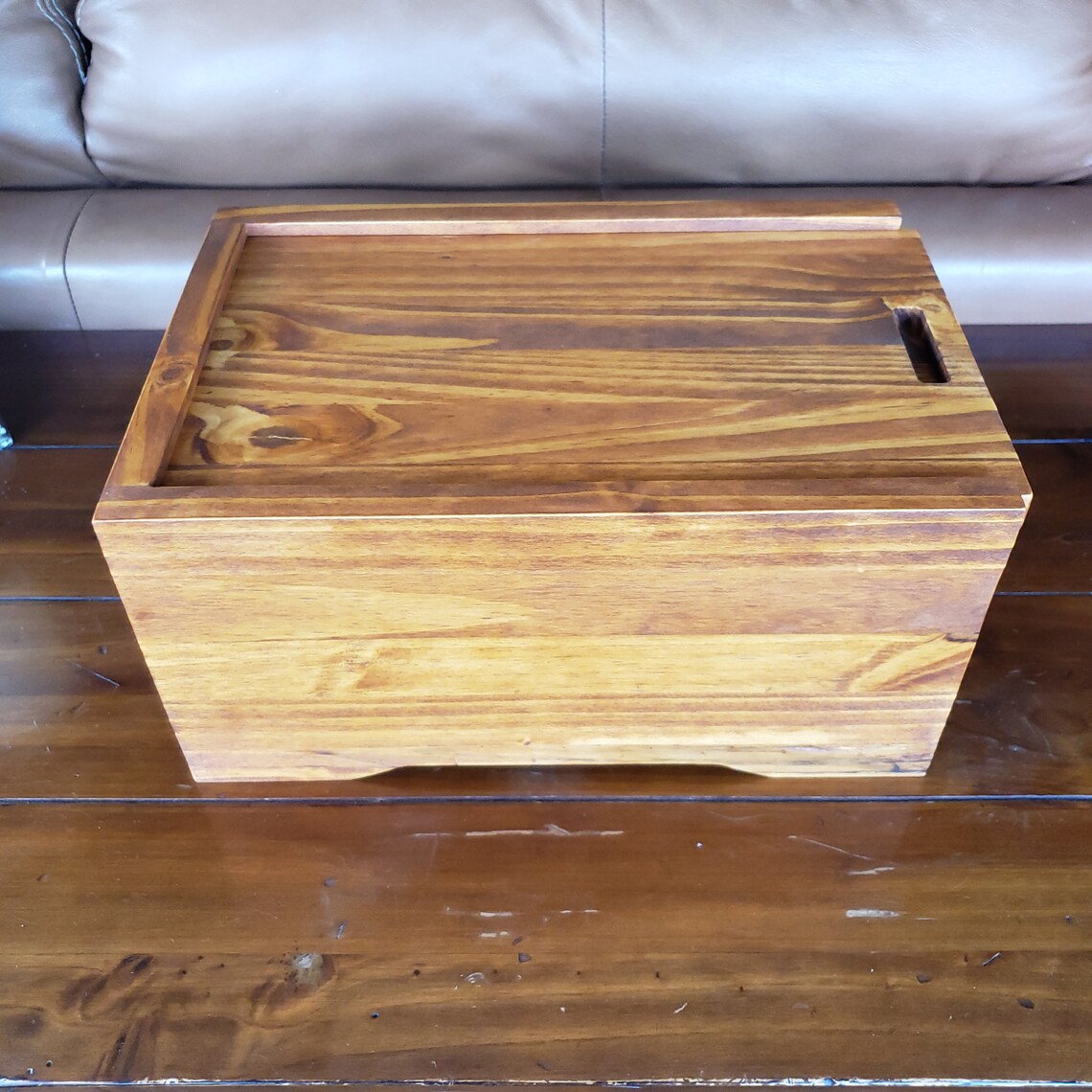 Wooden Sliding Lid Keepsake Box Wooden Box With Lid Sliding Etsy