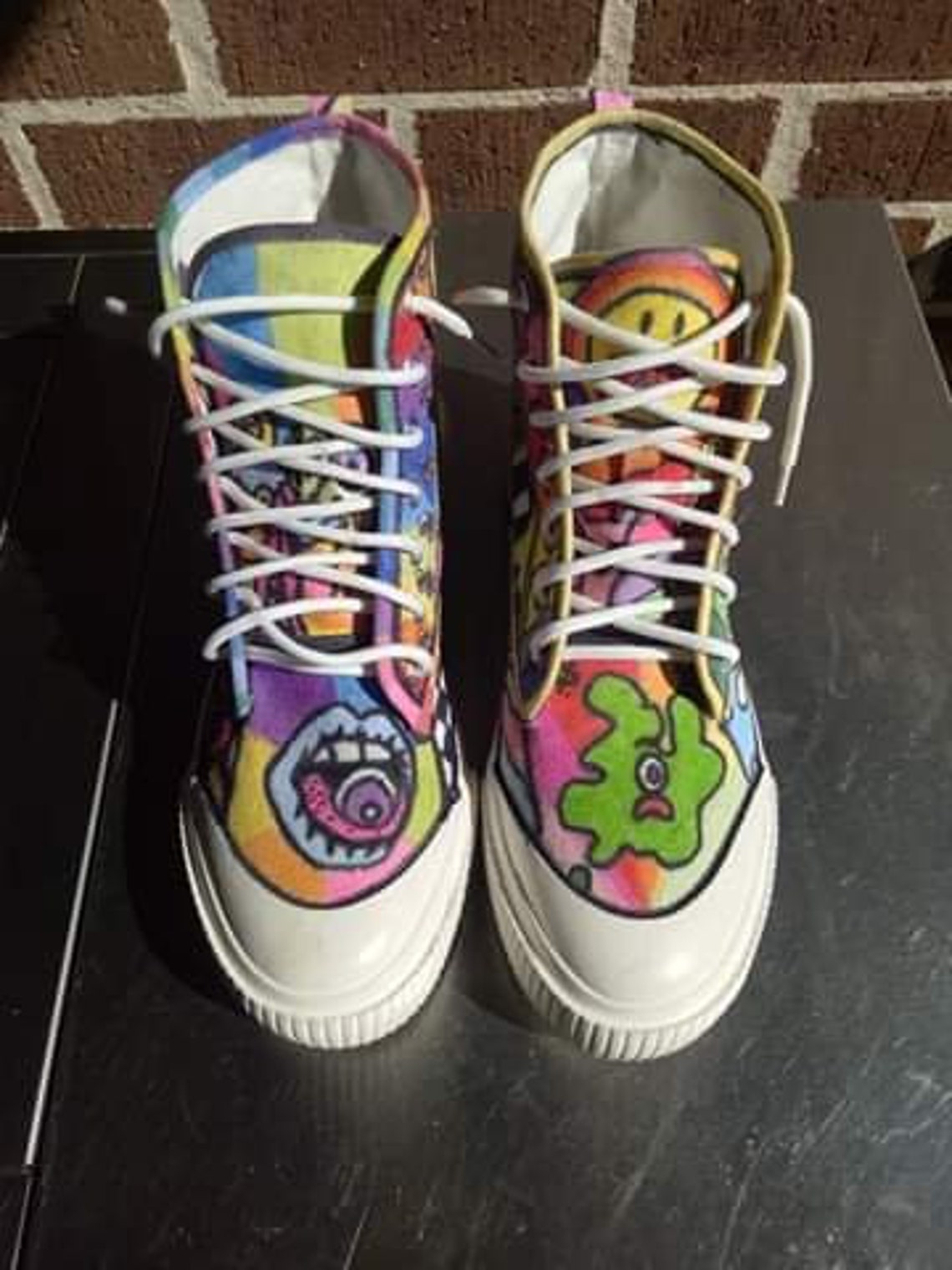 Custom graffiti shoes Etsy Custom graffiti shoes Etsy