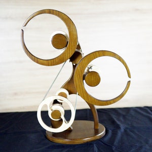 Tango - Wooden kinetic sculpture for table - office kinetic sculpture - tabletop kinetic sculpture - Kinetic sculpture desk