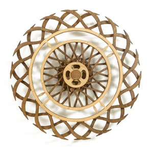 The Mandala Split II - The Mandala wooden kinetic sculpture - Wooden kinetic art - Home & Living Decor