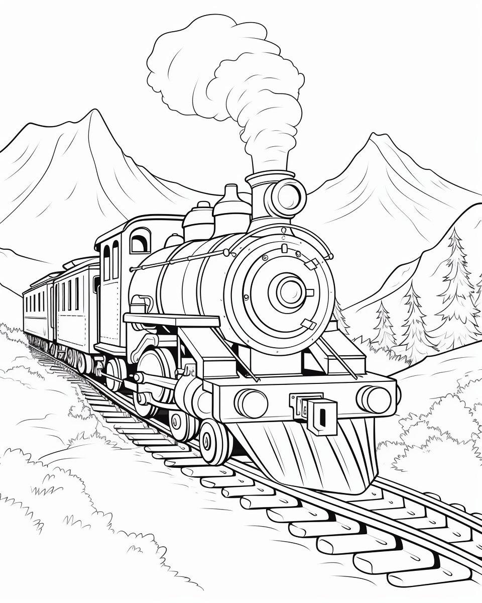 Transportation Kids Coloring Pages: 50 Pages of Fun and Engaging Cars ...