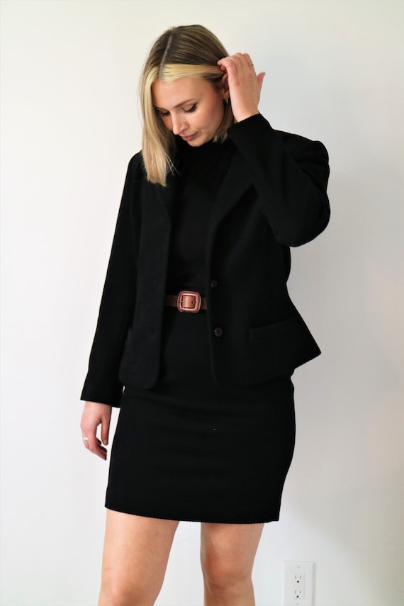 Vintage 1970s/80s Simon Chang Wool and Cashmere Tw