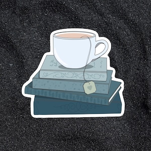 Books and Tea Sticker