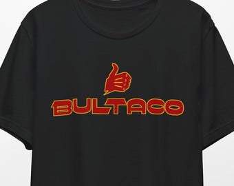 Bultaco Thumbs Up T-Shirt, Motorräder Retro 70er Jahre Motocross