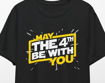 May The 4th Be With You T-Shirt Viertes Unisex Lustiges Star Wars Jedi