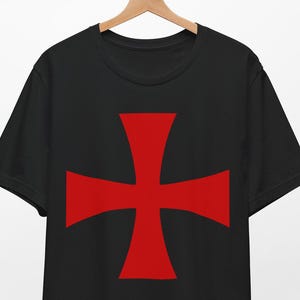 Knights Templar Cross t-shirt Medieval Crusades Crusader Order Crusade