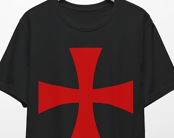 Knights Templar Cross t-shirt Medieval Crusades Crusader Order Crusade