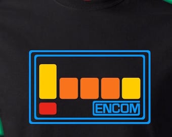 ENCOM Tron t-shirt, Master CPU Virtual Reality Flynn's Arcade 1982 Sci-Fi, Small to 6XL