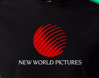 New World Pictures T-Shirt Defunct Hollywood Film Production Company, sizes Small to 6XL