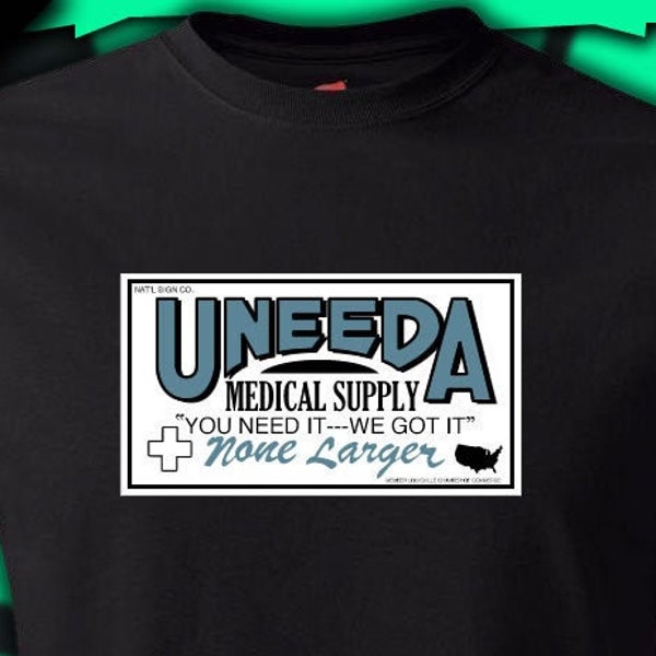 Uneeda Medical Supply t-shirt Return of the Living Dead Inpired Zombie, Small to 6XL