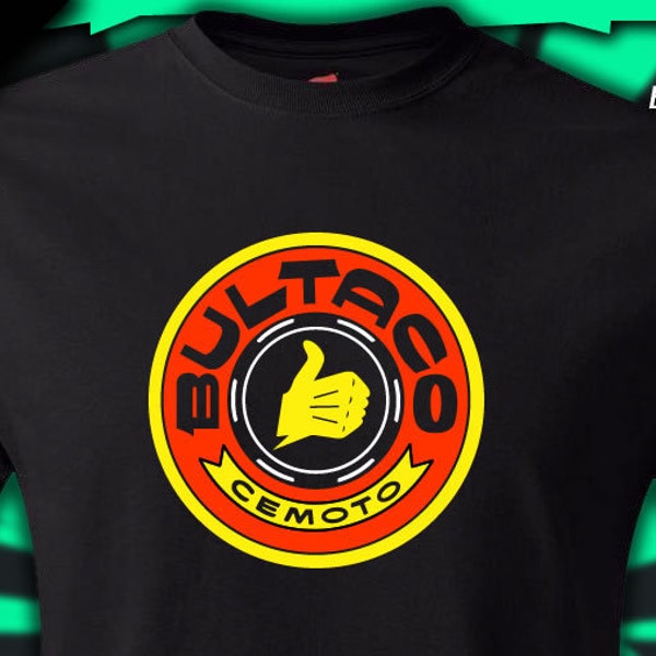 Bultaco Motorcycles t-shirt Retro 1970s Motocross, Small to 6XL