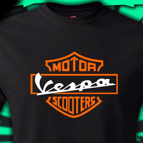 Vespa Motor Scooters t-shirt, Funny Cool Parody Italian Moped, Small to 6XL