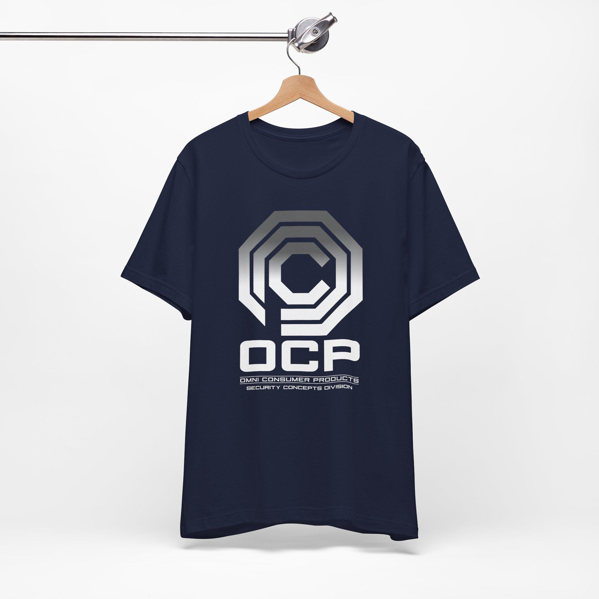 OCP ロボコップ Tシャツ、SF映画オムニコンシューマープロダクツ 