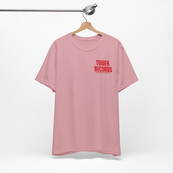 Tower Records T-shirt, Front and Back Print, Defunct Music Store