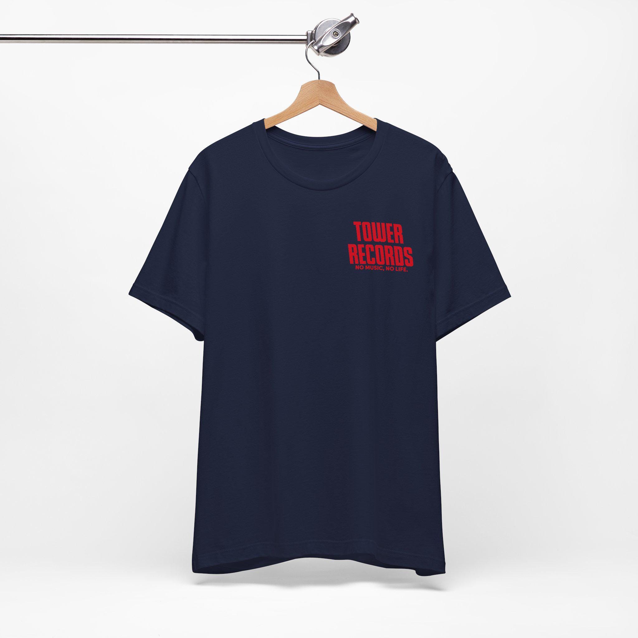 Tower Records T-shirt, Front and Back Print, Defunct Music Store