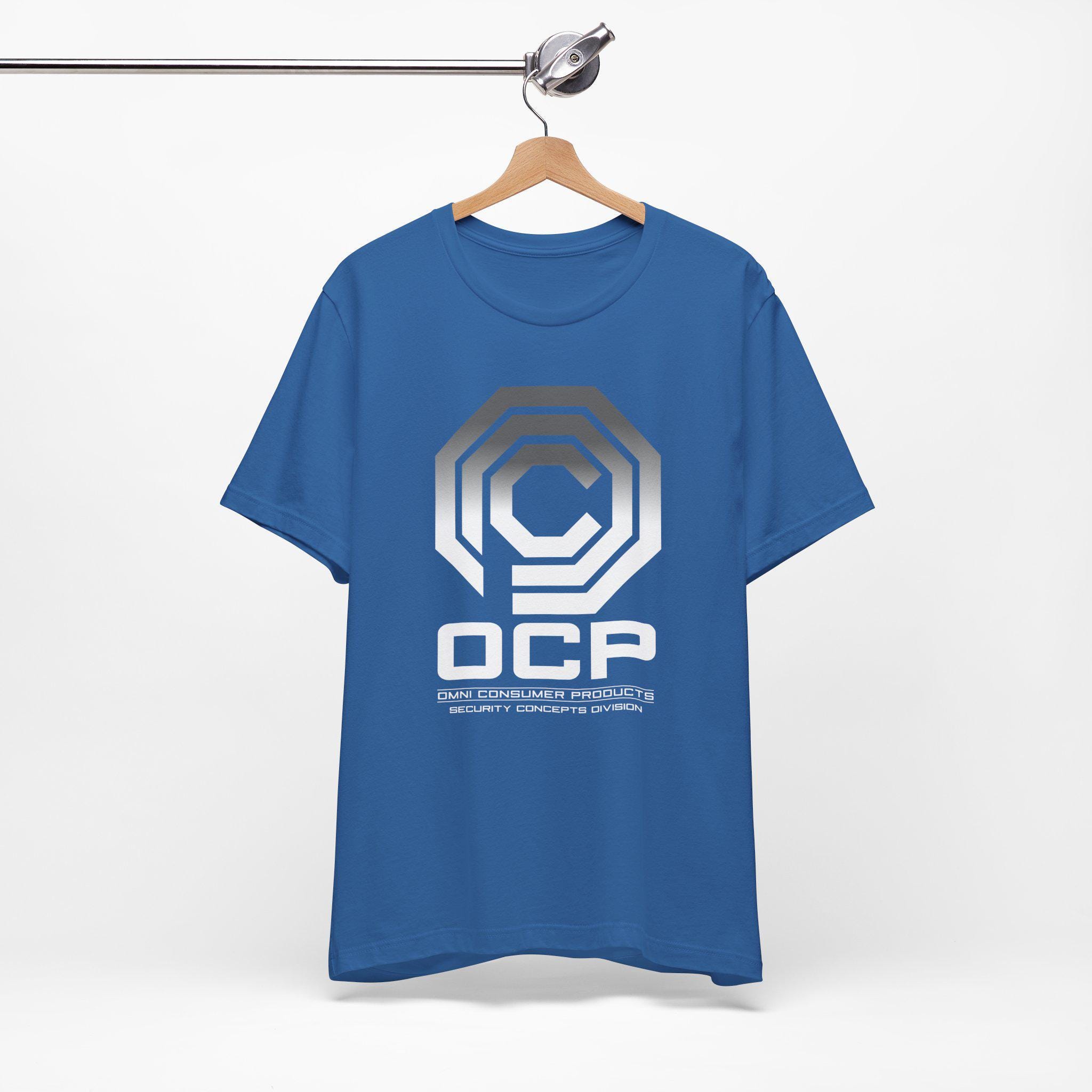 OCP ロボコップ Tシャツ、SF映画オムニコンシューマープロダクツ 