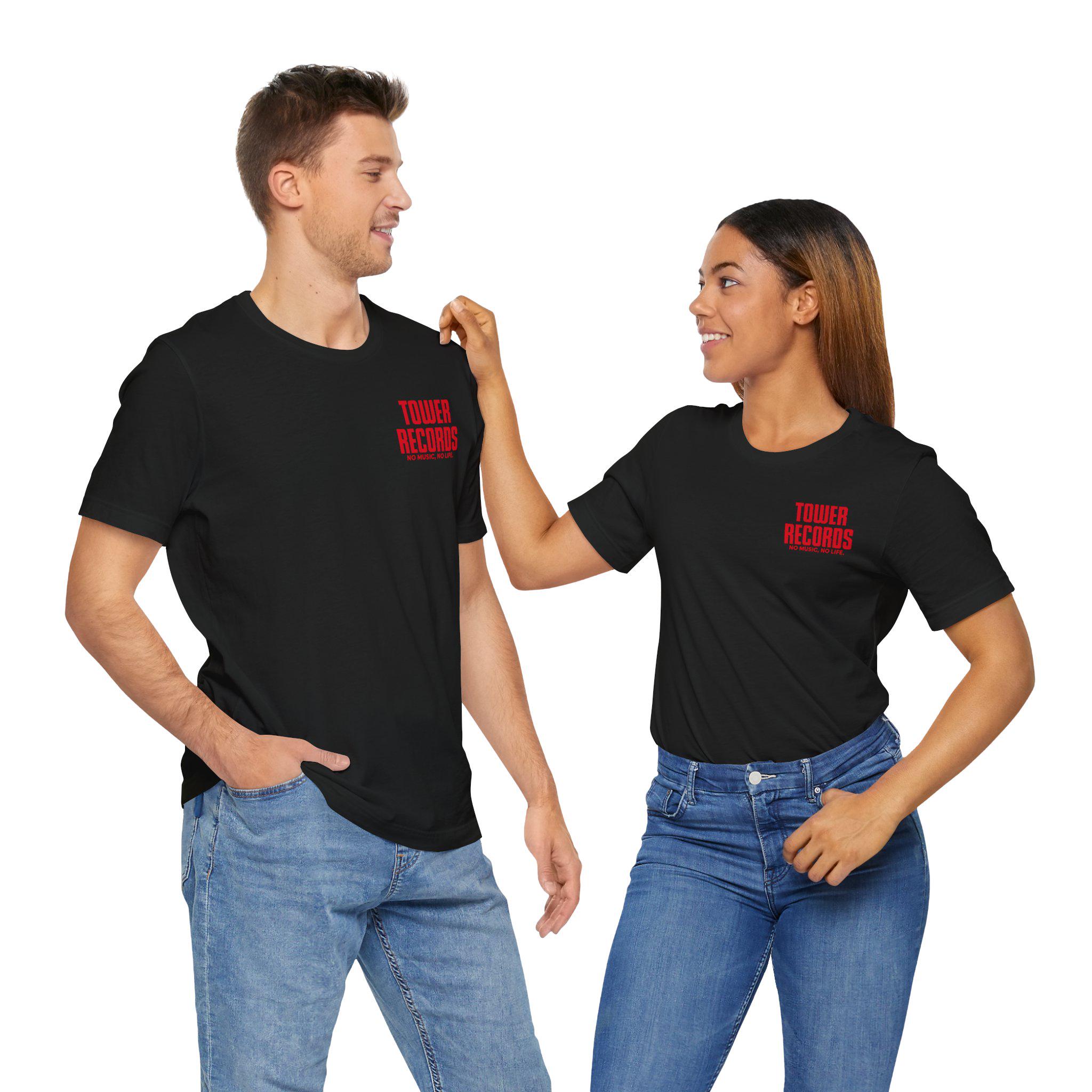 Tower Records T-shirt, Front and Back Print, Defunct Music Store