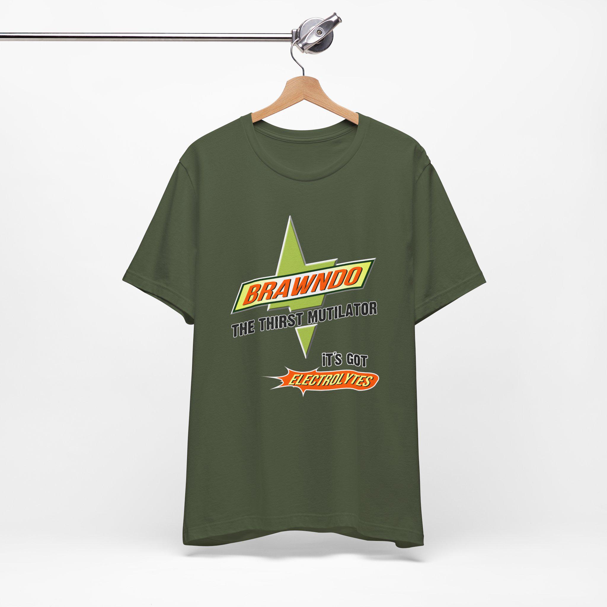 BRAWNDO the Thirst Mutilator T-shirt Brawndo