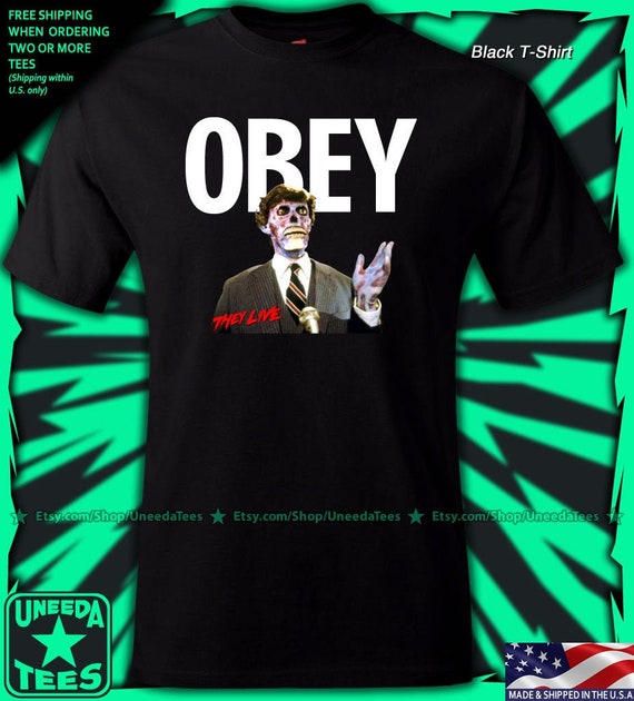 Tercero dialecto montar Camiseta Obey They Live inspired Sci-Fi Horror tallas Small - Etsy España