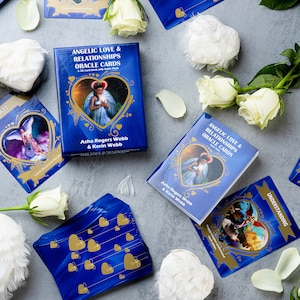 Neues Liebesdeck - Engelsliebe & Beziehungs Orakel Karten mit Anleitungsbuch