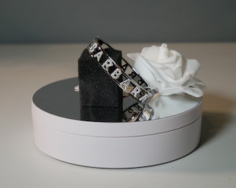Braccialetto Nome personalizzato Acciaio con strass