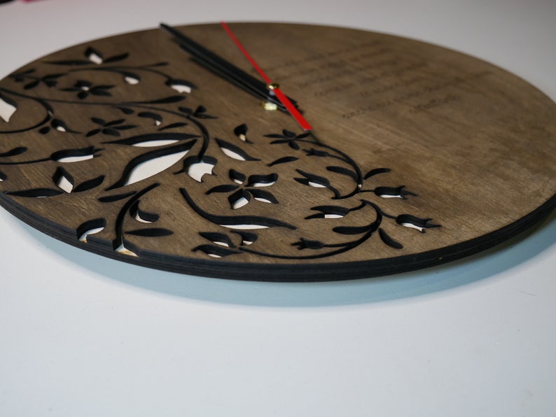 Orologio Da Parete A Forma Di Casetta Con Pendolo In Legno 45x22 Cm: Da Decorare Con Decoupage - 4