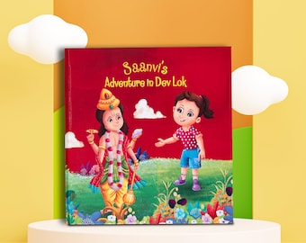 Personalised story book |tiny duckling| board book |'Childs name' adventure in devlok| customisable in title along with story