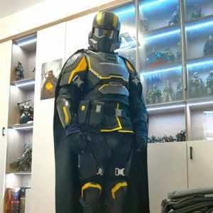 Helldivers II Cosplay Complete Set,Helldivers Helmet,Breastplate,Legplates,Cloak,Helldivers Cosplay,Helldivers II Cosplay Props image 2