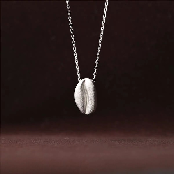 Coffee Bean Necklace Etsy