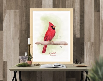 Cardinal Giclee print