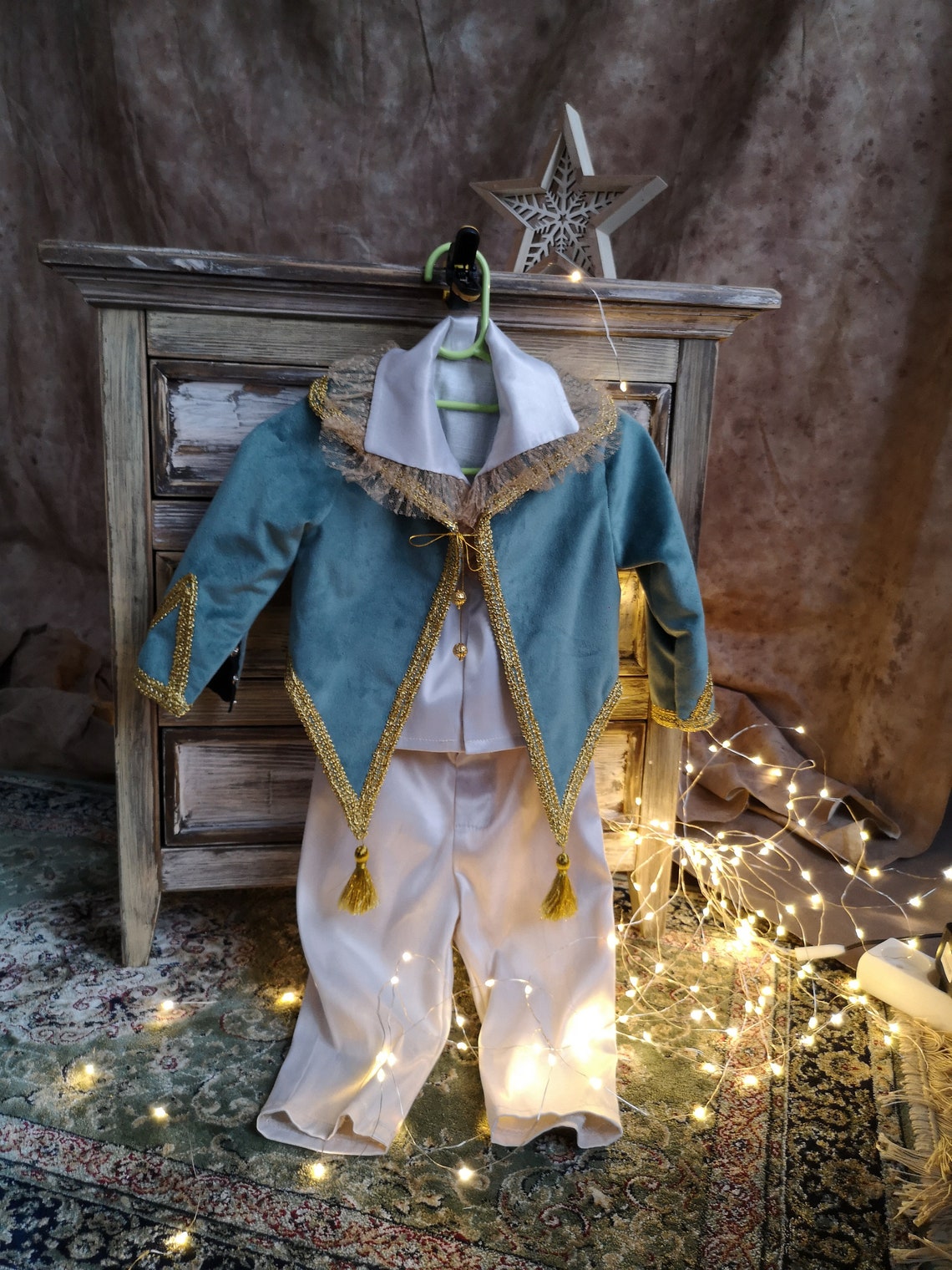 Little Prince costume Cosplay outfit Velvet suit for baby boy Etsy