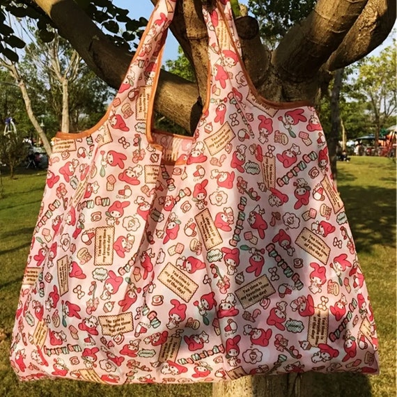 Large Reusable Cartoon Kawaii Print Shopping Bag Foldable Tote Reusable  Grocery Totes Foldable Bag Eco-friendly Market Totes Miniso Bags - Etsy