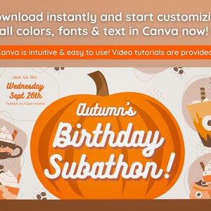 Pumpkin Spice Subathon - Twitch Subathon Social Media Package | Twitch ...