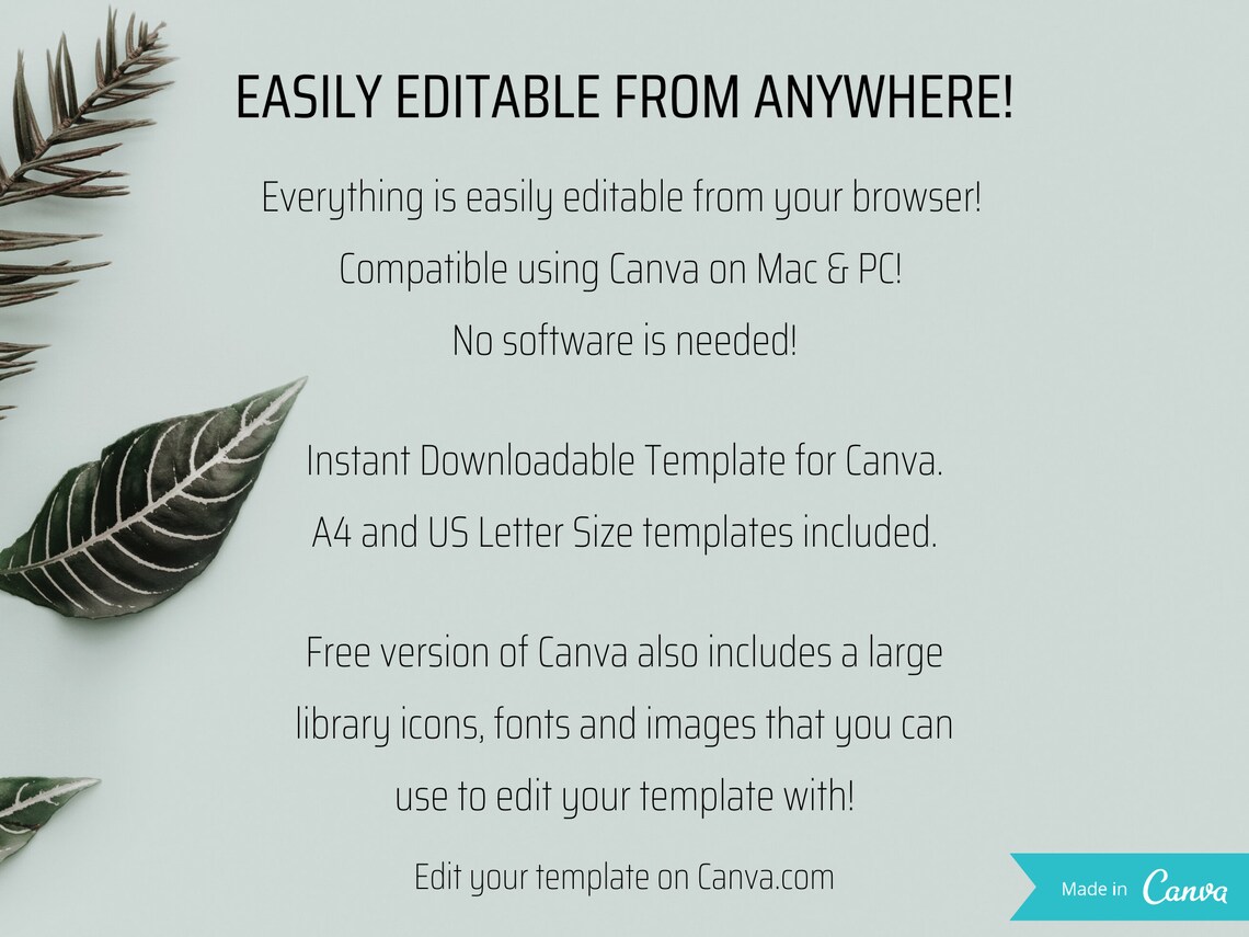 Professional Resume Template Resume / CV Template with Photo Etsy