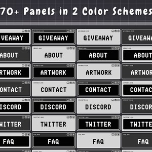 Twitch Overlay Stream Paket - Dark Retro Lofi Schwarz & Weiß Ästhetik - Animiertes Twitch Overlay Lofi Twitch Overlay für Windows-Warnungen Bild 4