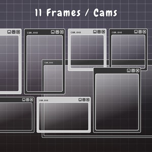 Twitch Overlay Stream Paket - Dark Retro Lofi Schwarz & Weiß Ästhetik - Animiertes Twitch Overlay Lofi Twitch Overlay für Windows-Warnungen Bild 5