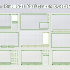 Twitch Overlay Stream Package - Green Retro Lofi Windows Aesthetic ...