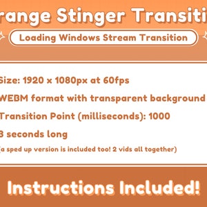 Twitch Stinger Transition Orange Retro Lofi Windows Aesthetic, Computer UI Twitch Transition Orange Peach Orange Stinger Transition image 2