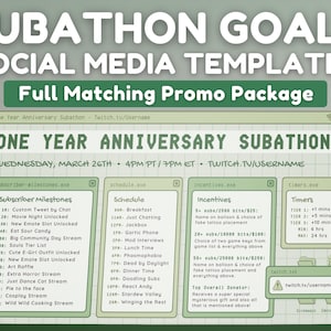 Grünes Retro Lofi Twitch Subathon Social Media Paket | Twitch Stream Subathon | Cute Green Aesthetic, Cosy Lofi Windows, Kawaii UI, Sage