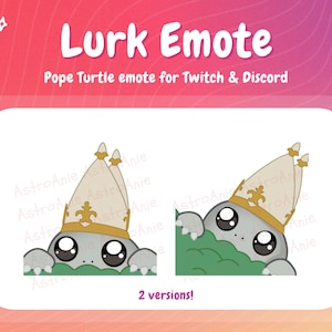 Lurk Pope Turtle Emote: Elden Ring Twitch/Discord Streamer (Digital Download)