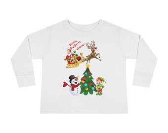 Santa T-shirt voor kerstseizoen voor peuter