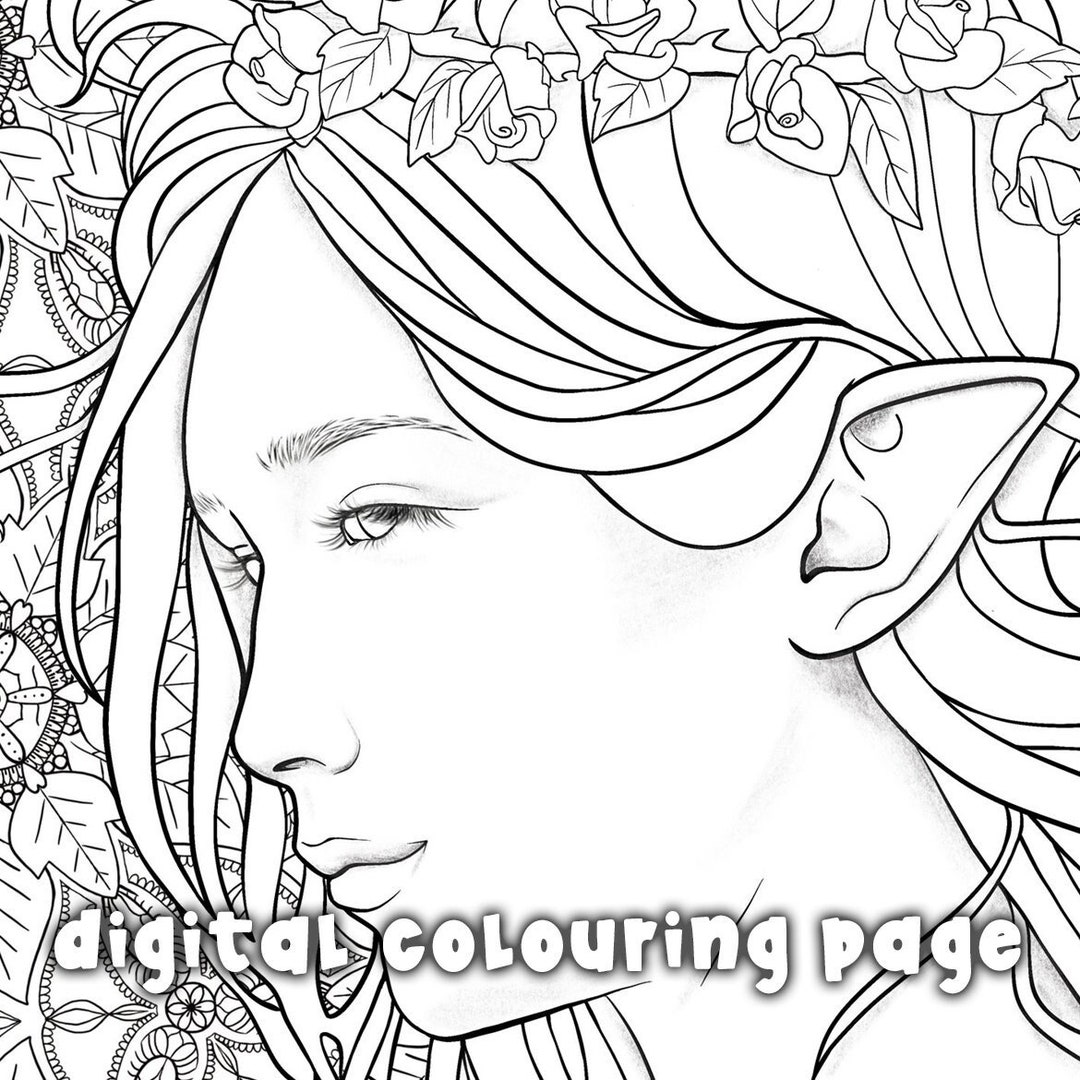 Amara Colouring Page, Colouring for Adults, Colouring Book Meditation ...